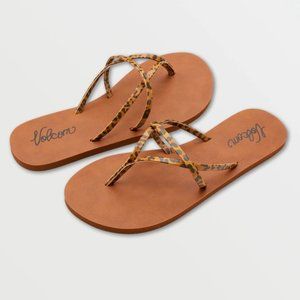 Cheetah Volcom Sandals